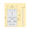Fogyasztásmérő alátéttábla 3fázisú mérőhöz 63A 350mmx 197mmx szürke TL 3F Z.U.P. Emiter - 9172035