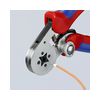 Krimp fogó önbeálló oldalsó bevezetéssel 0.08-10mm2 négyszögletes préselés-présforma KNIPEX - 975504