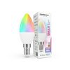 Okos LED lámpa B38 (Tuya Wi-Fi) gyertya 4,9W- E14 470lm DIM 220-240V AC 15000h 180° Modee - MSL-C4.9WE14RGB