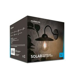 LED fali lámpatest szolár 0,6Ah/AA/Ni-Mh-akkus falonkívüli 1x 1,2V DC 1.5lm 6000K IP44 Modee - ML-WS104