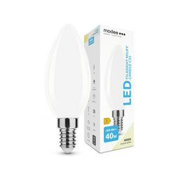 LED lámpa B35 gyertya filament 4W- 40W E14 430lm 840 220-240V AC 35000h 360° 4000K Modee - ML-MCF4000K4WE14