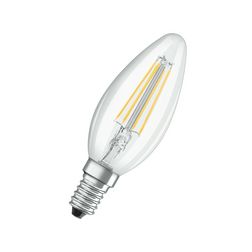 LED lámpa B35 gyertya filament 4W- 40W E14 470lm 827 220-240V AC 15000h 300° LEDPCLB40 LEDVANCE - 4058075590458