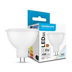 LED lámpa spot tükrös MR16 5W- 35W GU5.3 450lm 860 220-240V AC 25000h 100° 6000K Modee - MR166000K5WN