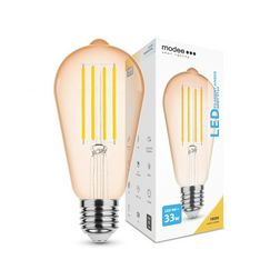LED lámpa ST64 filament 4W- 33W E27 360lm 818 220-240V AC 15000h 320° 1800K Modee - ML-ST64FA1800K4WE27
