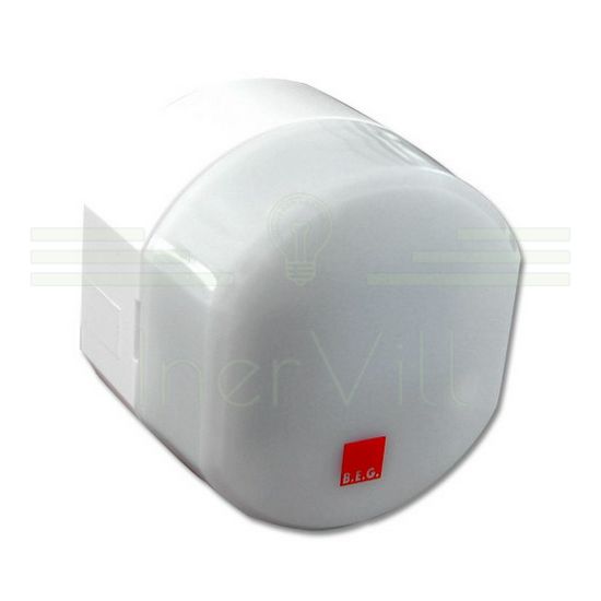 Alkonykapcsoló falra kültér 2-300lx 1z 2300W falonkívüli műanyag fehér CdS-T-AP B.E.G. - 92367