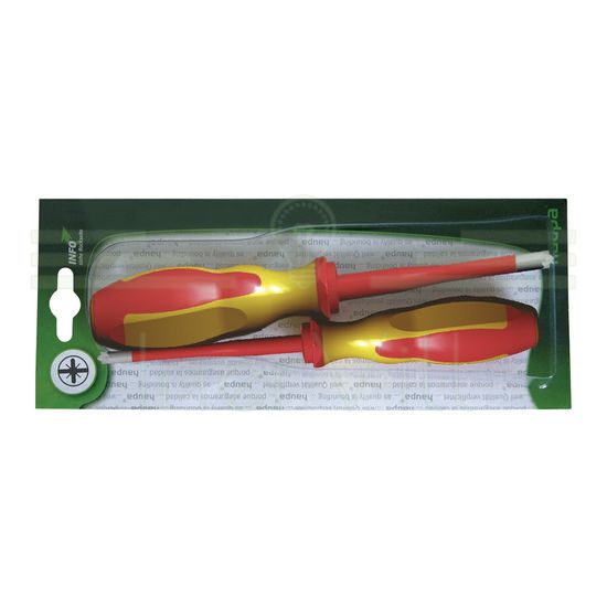 Csavarhúzó készlet piros-sárga (102870 102872) 2-darabos 1000V HUPslim Haupa - 102879