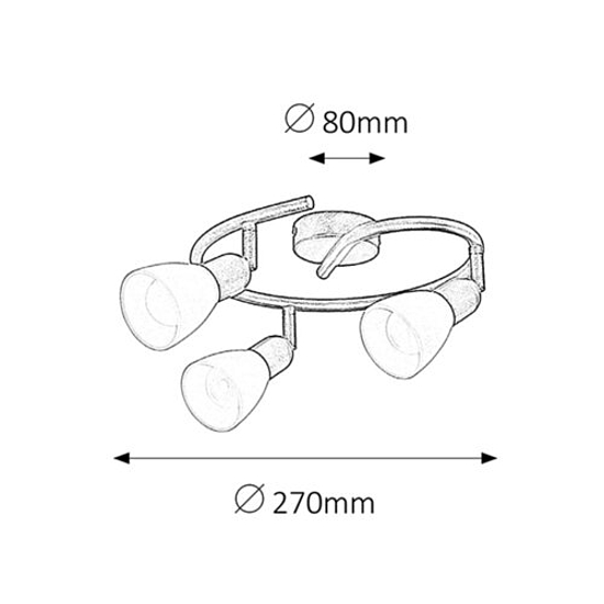 Rábalux 6593 Soma mennyezeti spotlámpa